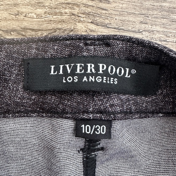 Liverpool Amelia Printed Gray Tweed Leggings, Size 10 - Picture 9 of 14